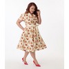 Unique Vintage Women's Plus Shirt Dress - 4 of 4