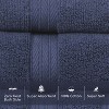 Home Weavers Elegance Essentials 550GSM 100% Cotton Zero Twist Super Absorbent Bath Towel Set - 3 of 4