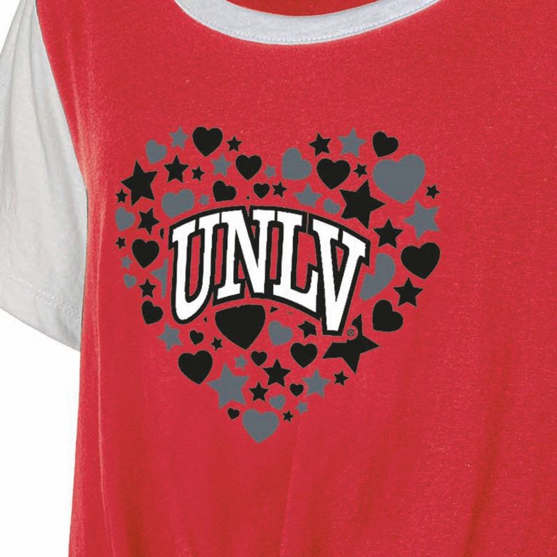 NCAA UNLV Rebels Girls&#39; White Tie T-Shirt, 3 of 4
