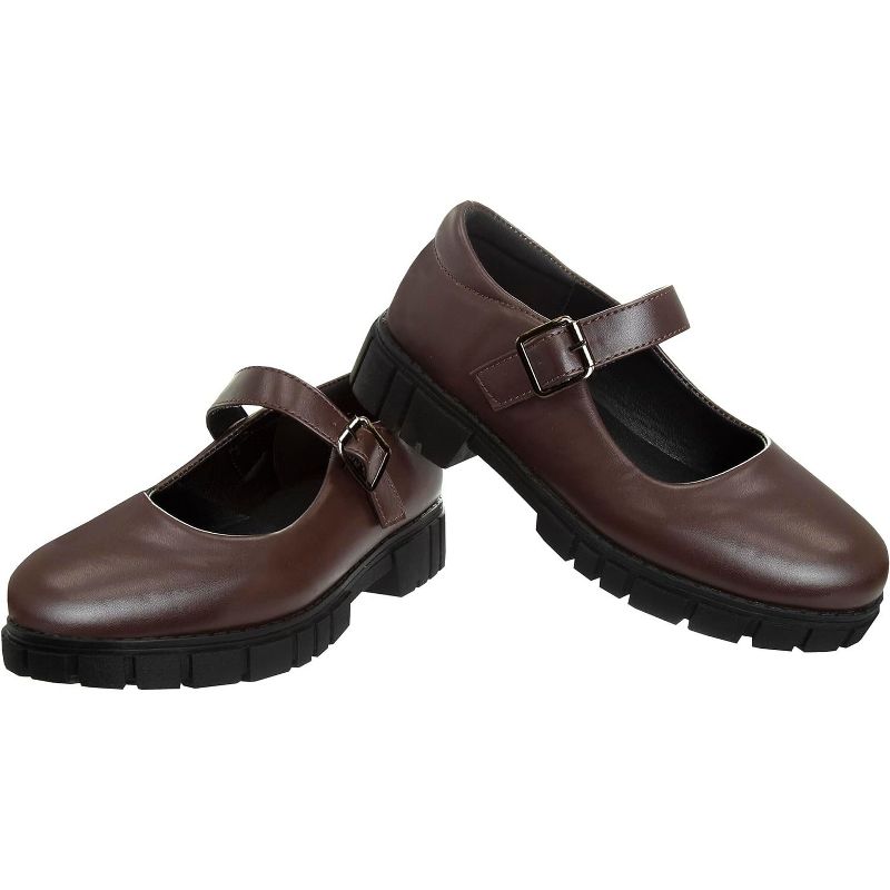 French Toast Girls Round Toe Ankle Strap Maryjane School Shoes - Mary Jane Platform Oxford Dress Shoe Pumps - Black/Navy/Brown (Little Kid/Big Kid), 3 of 9