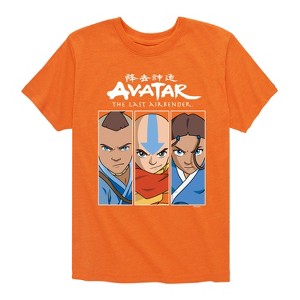 Boys' - Avatar: The Last Airbender - Aang Sokka Katara Trio Short Sleeve Graphic T-Shirt - 1 of 4