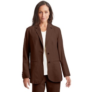 Jessica London Linen Blazer - 1 of 4
