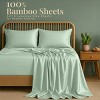 4 Piece Viscose from Bamboo Cooling sheets Ultra Soft 100% Organic Deep Pocket Luxury Bed Sheets with Pillowcases - Lux Decor Collection - 3 of 4