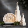 Sullivans Lighted Star Trees White 9.25"H Ceramic Set of 3 - 3 of 4