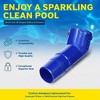 Zodiac Pool Systems Twist Lock 45 Degree Elbow Extension for Swimming Pools with T5 Duo and MX8 Suction Side Pool Cleaners, R0532400, Blue - 2 of 4