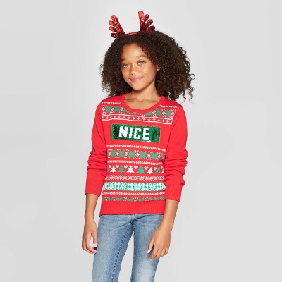 girls christmas sweaters