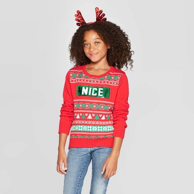 girls christmas sweater
