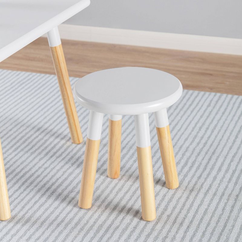 Kids' Dipped Table and Stool Set - ACEssentials, 6 of 13