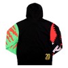 Jurassic Park Mismatched Sleeves Adult Black Long Sleeve Hooded Sweatshirt - 2 of 4