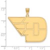 Black Bow Jewelry 10k Yellow Gold Dayton Flyers NCAA Extra Large Pendant - 2 of 3