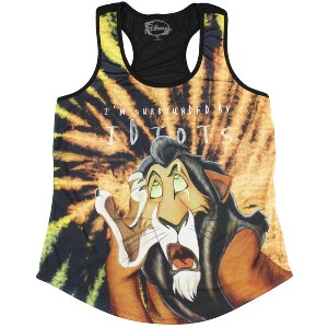 Disney The Lion King Scar Surrounded By Idiots Sublimation Girls Tank Top Adult - 1 of 3