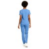 Hey Collection Women’s 5-Pocket Medical Scrub Set – V-Neck Top & Straight Leg Pants, Comfortable Flexible Nursing Uniforms - 2 of 4