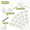 Unique Bargains Silk Realistic Handmade Artificial Flowers 30 Pcs - 3 of 4