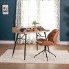 Devonport Swivel Office Chair Black/Copper - Calico Designs: Contemporary Armless, Tufted, Metal Base - 2 of 4