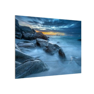 Trademark Fine Art -Mathieu Rivrin 'Blue Hour for a Blue Ocean' Canvas Art