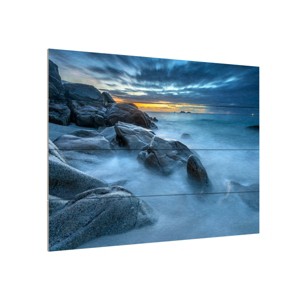 Trademark Fine Art -Mathieu Rivrin 'Blue Hour for a Blue Ocean' Canvas Art - 1 of 4