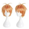 Unique Bargains Women's Wigs 12" Gold Tone with Wig Cap - 4 of 4