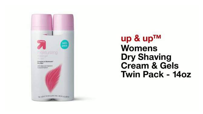 Women&#39;s Dry Shave Gel - 7oz/2pk - up &#38; up&#8482;, 2 of 5, play video
