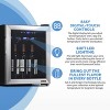 Newair Freestanding 16 Bottle Compressor Wine Fridge in Stainless Steel, Adjustable Racks and Exterior Digital Thermostat - 3 of 4