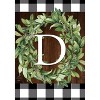 Wreath Monogram D Double-Sided House Flag Everyday 28" x 40" Briarwood Lane - image 3 of 4