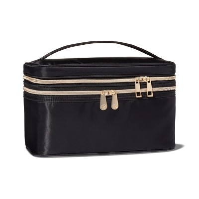 Sonia Kashuk™ Double Zip Train Case Makeup Bag  - Black