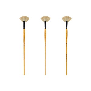 Mimik Hog Professional Synthetic Hog Bristle Paint Brush- Alternative to Natural Hog Hair Paint Brushes for Oil Painting, Acrylics, Inks, Gouache, - 1 of 4
