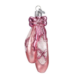 Old World Christmas Glass Blown Ornament for Christmas Tree, Ballet Toe Shoes - 1 of 4
