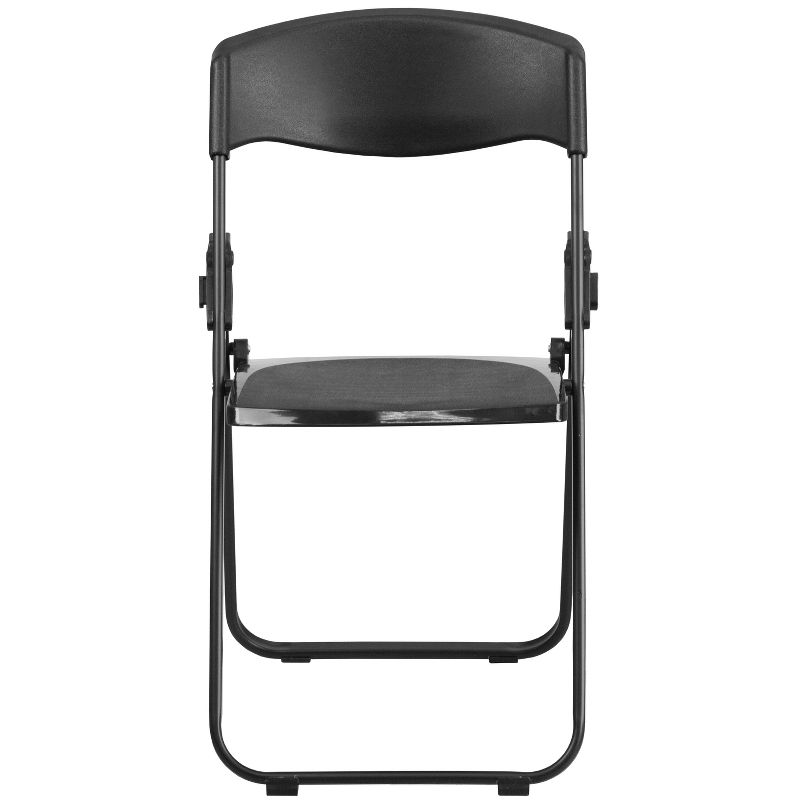 Flash Furniture 2 Pack HERCULES Series 500 lb. Capacity Heavy Duty Plastic Folding Chair with Built-in Ganging Brackets, 5 of 17