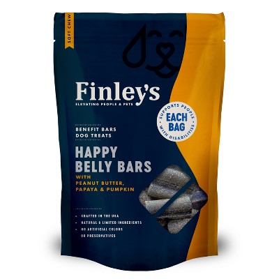 Finley's Happy Belly Soft Chew Benefit with Peanut Butter and Pumpkin Bar Dog Treat - 16oz