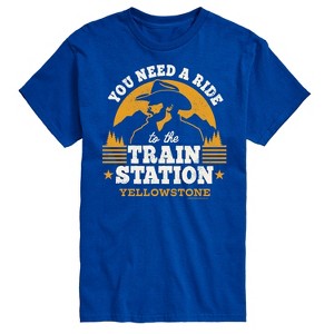 Men's - Yellowstone - You Need A Ride To The Train Station Short Sleeve Graphic T-Shirt - 1 of 4