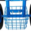 INFURNIC Kick Scooters Rolling Garden Cart with Swivel Seat and Storage Tray for Easy Gardening, Blue, 42.5"*17.7"*22.4" - 4 of 4