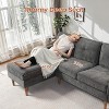 XIZZI Modular Sectional Sofas for Living Room, Modern L-Shaped Couch High Density Sponges Breathable Fabric - 4 of 4