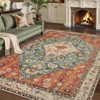 Lahome Boho Traditional 6'x9' Area Rugs Ultra-Thin Soft Washable Rugs for Living Room Non-Shed Print Indoor Carpet for Bedroom Playroom Nursery - 4 of 4