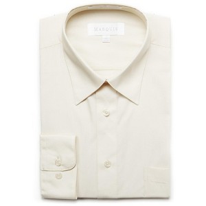 Marquis Men's Long Sleeve Regular Fit Big & Tall Size Dress Shirt - 1 of 3