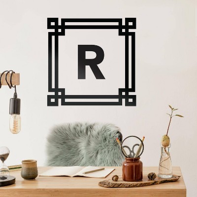 Geometric Sans Serif Monogram Peel and Stick Giant Wall Decal - RoomMates