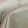 Slickblue Full/Queen Cotton Quilt Set 3PC — Floral Pattern Vermicelli Quilted Bedding with 2 Shams - 4 of 4