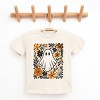 Ghost Floral Orange - Youth Short Sleeve Graphic T-Shirt and Toddler Short Sleeve Graphic T-Shirt - 2 of 4