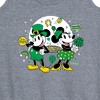 Women's - Disney - Mickey And Minnie Pot Of Gold Graphic Racerback Tank - 2 of 4