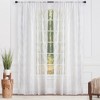 Chanasya 2pk Waves Voile Sheer Window Curtain Panels - Set of 2 - 3 of 4