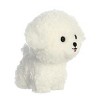 Aurora Small Bichon Frise Teddy Pets Playful Stuffed Animal White 7" - 3 of 4