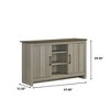 VYNXARI 47"W Gray Oak Console Table, Buffet Table, Sideboard with Shelves and Cabinet Doors,Storage Cabinets with doors and shelves - 4 of 4