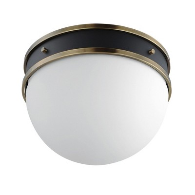 Maxim Lighting Duke 1 - Light Flush Mount in  Black/Weathered Brass