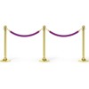 Unique Bargains Hotel Adjustable Crowd Control Stanchion Rope with Snap Hooks - 3 of 4
