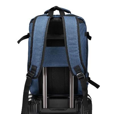 Travel Select Grayville 16.5" Multifunctional Tech Laptop Backpack with Expansion - Blue — фото 5