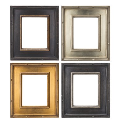 Cornice Art Gallery Museo interno bianco percorso di clipping isolato Foto stock