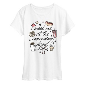 Women's - Instant Message - Meet Me Concession Stand Short Sleeve Graphic T-Shirt - 1 of 4