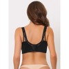 Agnes Orinda Women's Wirefree Comfortable Soft Push-Up Lace Trim Bra - 2 of 4