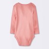 Baby Girls' 3pk Long Sleeve Bodysuit - Cloud Island™ Pink - 2 of 4