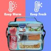 OPUX Large Insulated Lunch Bag Men Women, Leakproof Thermal Reusable Soft Cooler Tote Work School Adult Kid Boy Girl - 2 of 4