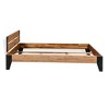 vidaXL Bed Frame without Mattress Solid Acacia Wood Steel 59.8"x79.9" - 3 of 4